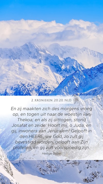 2 Kronieken 20:20 NLD Bible Verse Image