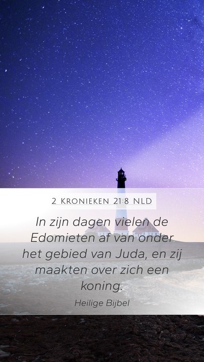 2 Kronieken 21:8 NLD Bible Verse Image