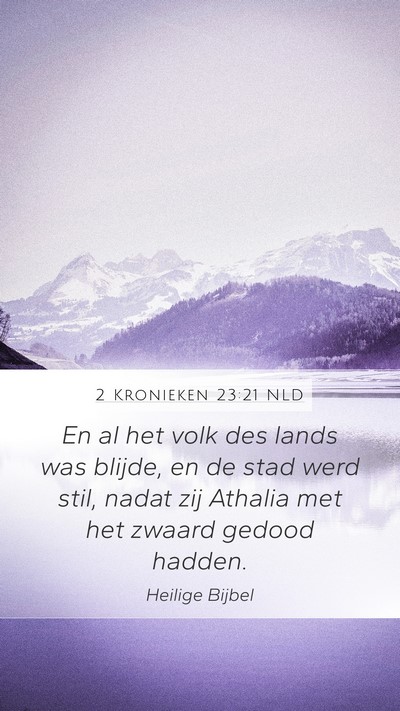 2 Kronieken 23:21 NLD Bible Verse Image