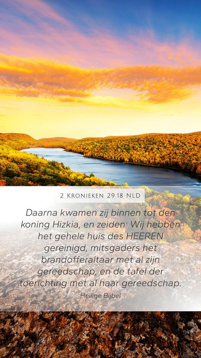 2 Kronieken 29:18 NLD Bible Verse Image