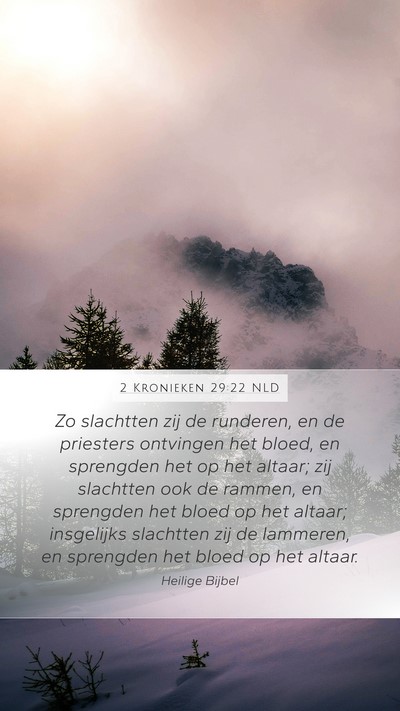 2 Kronieken 29:22 NLD Bible Verse Image