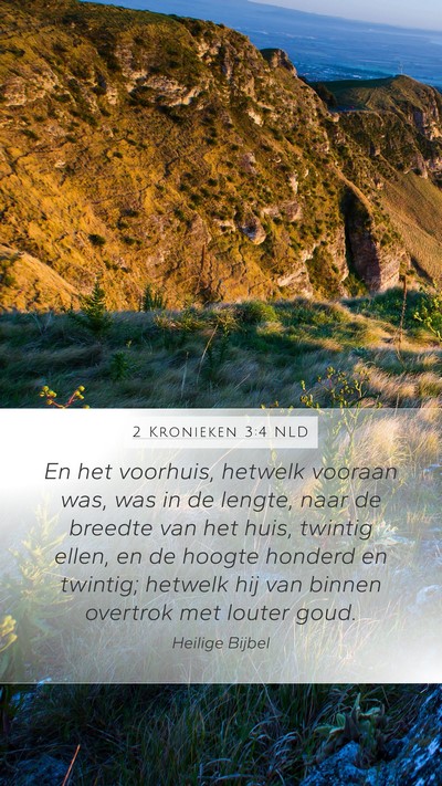 2 Kronieken 3:4 NLD Bible Verse Image