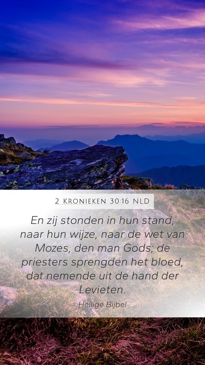 2 Kronieken 30:16 NLD Bible Verse Image