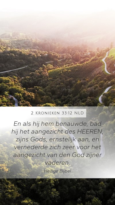 2 Kronieken 33:12 NLD Bible Verse Image