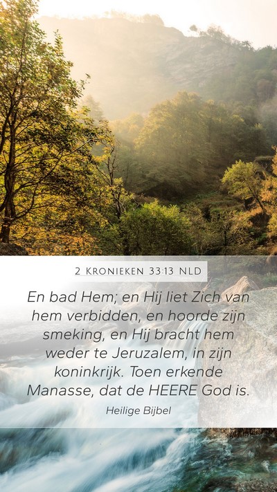 2 Kronieken 33:13 NLD Bible Verse Image