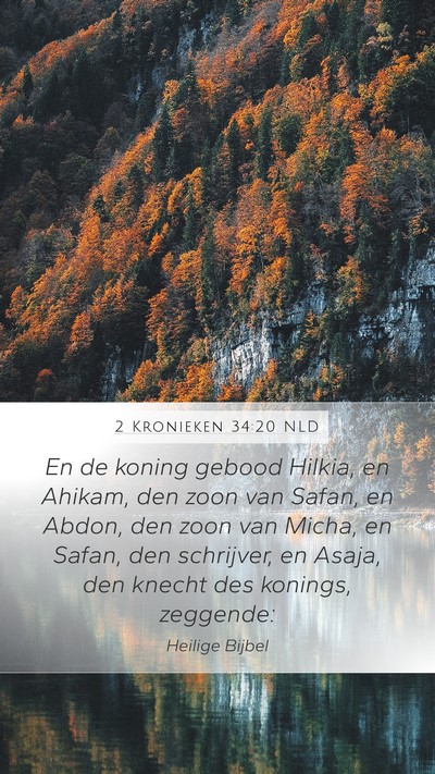 2 Kronieken 34:20 NLD Bible Verse Image