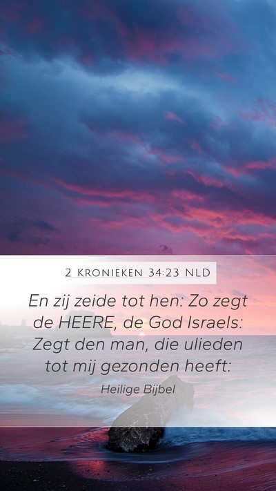 2 Kronieken 34:23 NLD Bible Verse Image