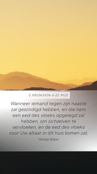 2 Kronieken 6:22 NLD Bible Verse Image