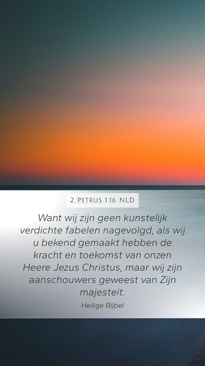 2 Petrus 1:16 NLD Bible Verse Image