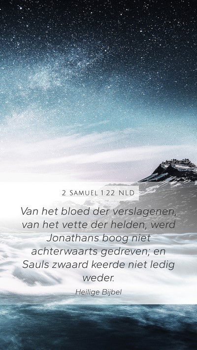 2 Samuël 1:22 NLD Bible Verse Image