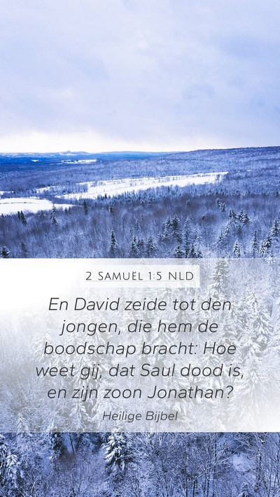 2 Samuël 1:5 NLD Mobile Phone Wallpaper - En David zeide tot den jongen, die hem de - Mobile Bible Verse Wallpaper