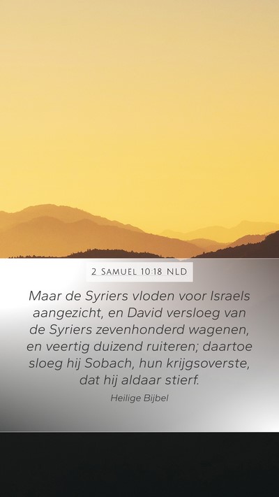 2 Samuël 10:18 NLD Bible Verse Image