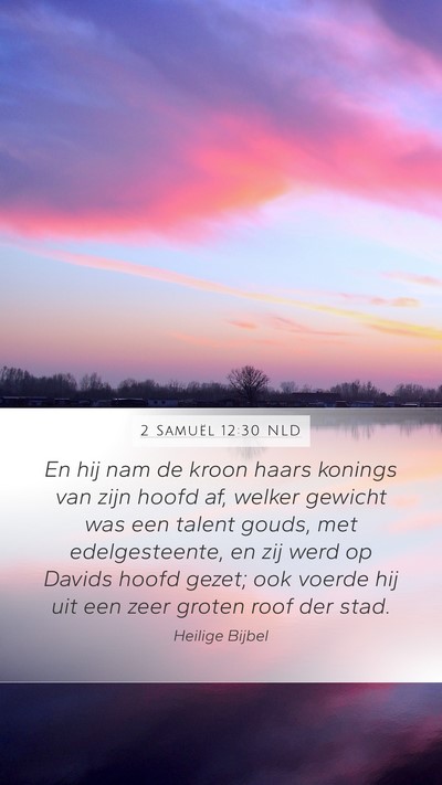 2 Samuël 12:30 NLD Bible Verse Image