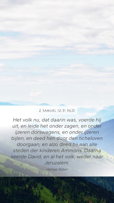 2 Samuël 12:31 NLD Bible Verse Image