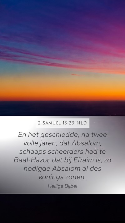 2 Samuël 13:23 NLD Bible Verse Image