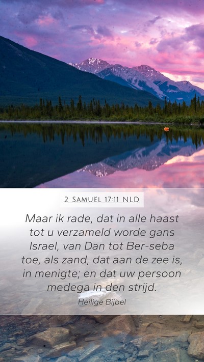 2 Samuël 17:11 NLD Bible Verse Image