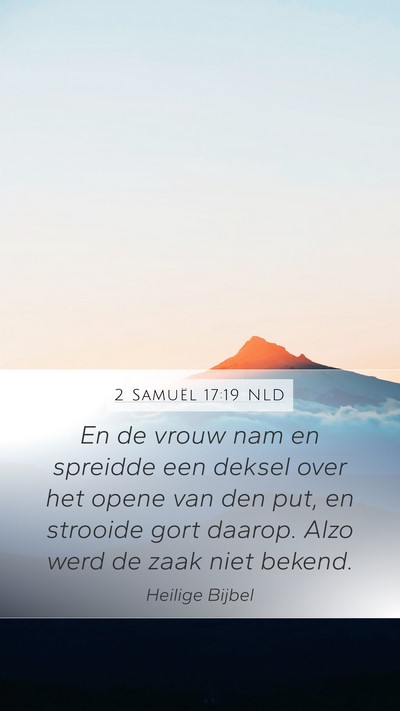 2 Samuël 17:19 NLD Bible Verse Image