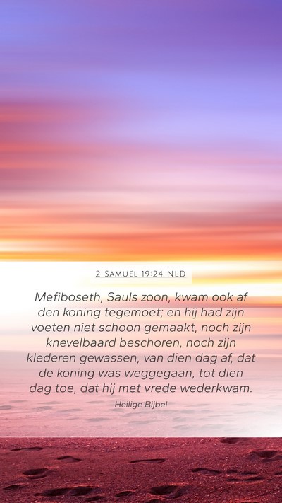 2 Samuël 19:24 NLD Bible Verse Image