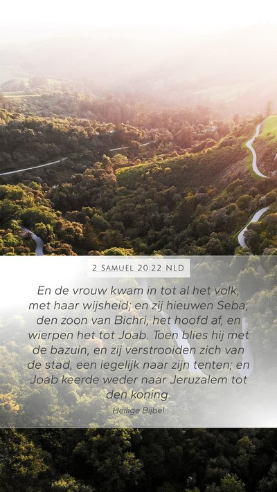 2 Samuël 20:22 NLD Bible Verse Image