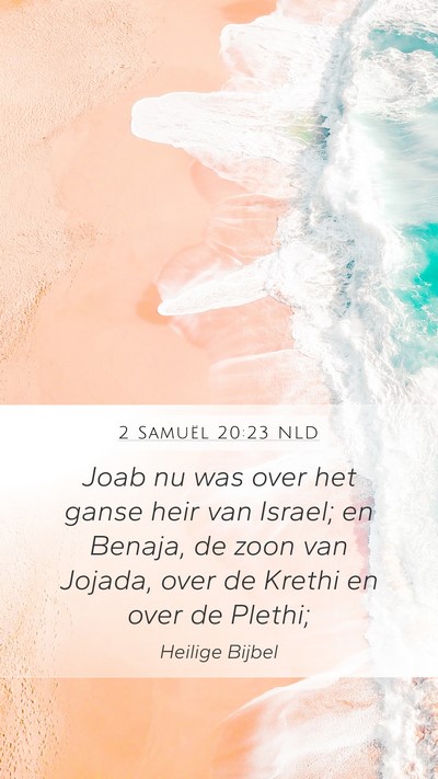 2 Samuël 20:23 NLD Bible Verse Image