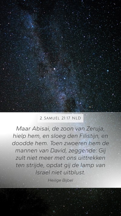2 Samuël 21:17 NLD Bible Verse Image