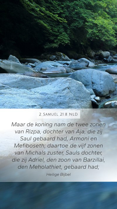 2 Samuël 21:8 NLD Bible Verse Image