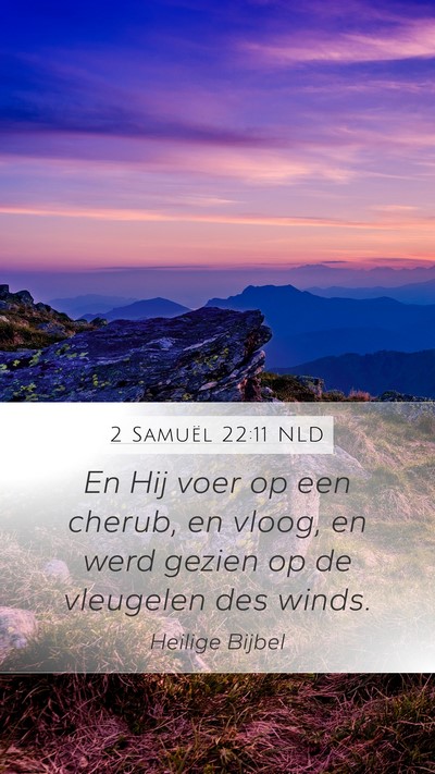2 Samuël 22:11 NLD Bible Verse Image