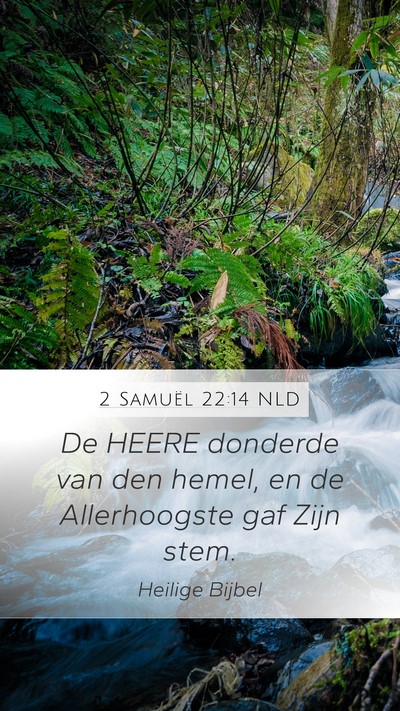 2 Samuël 22:14 NLD Bible Verse Image