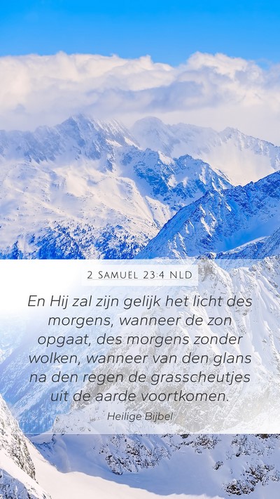 2 Samuël 23:4 NLD Bible Verse Image