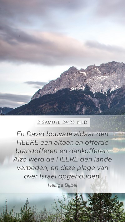 2 Samuël 24:25 NLD Bible Verse Image