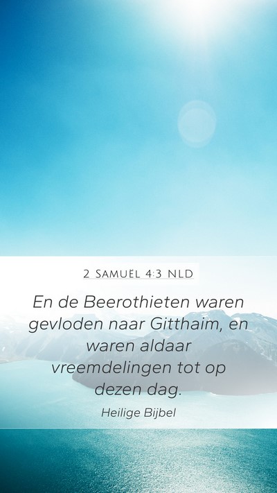 2 Samuël 4:3 NLD Bible Verse Image