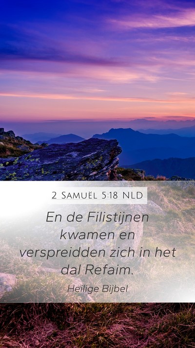 2 Samuël 5:18 NLD Bible Verse Image