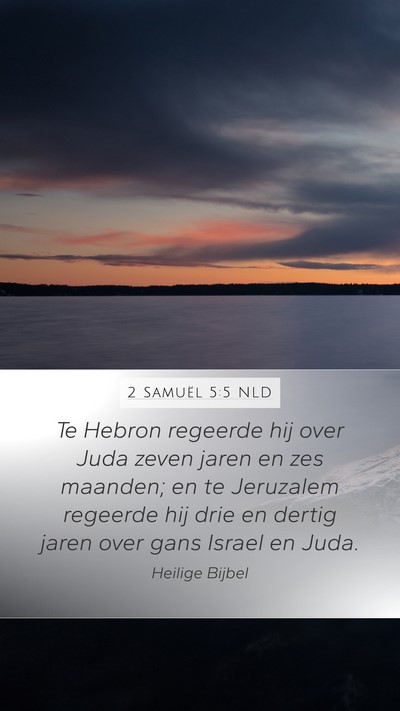 2 Samuël 5:5 NLD Bible Verse Image