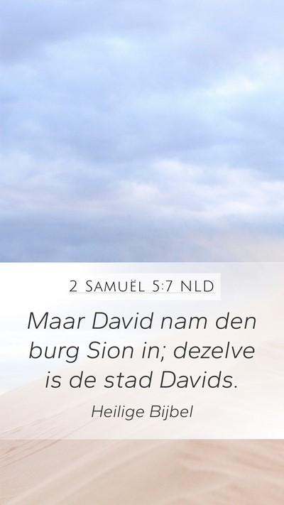 2 Samuël 5:7 NLD Bible Verse Image