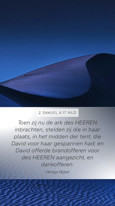 2 Samuël 6:17 NLD Bible Verse Image