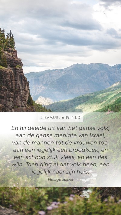 2 Samuël 6:19 NLD Bible Verse Image