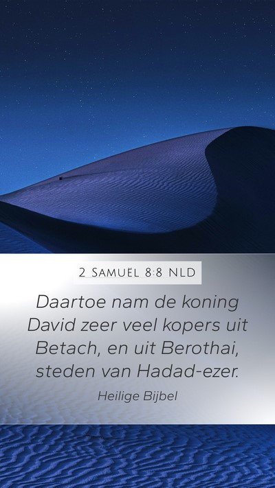 2 Samuël 8:8 NLD Bible Verse Image