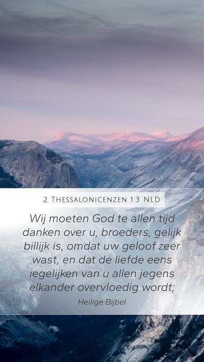 2 Thessalonicenzen 1:3 NLD Bible Verse Image
