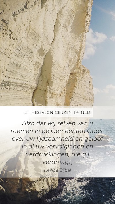 2 Thessalonicenzen 1:4 NLD Bible Verse Image