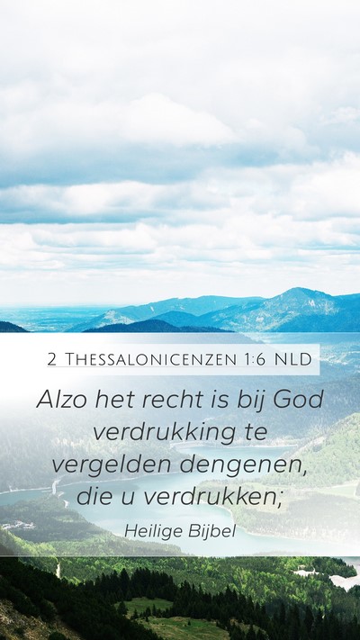 2 Thessalonicenzen 1:6 NLD Bible Verse Image