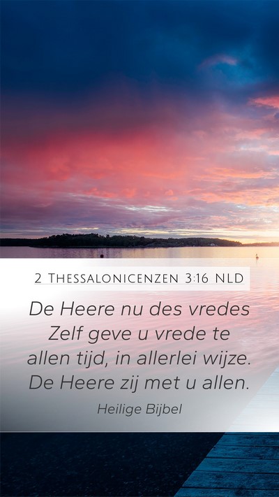 2 Thessalonicenzen 3:16 NLD Bible Verse Image
