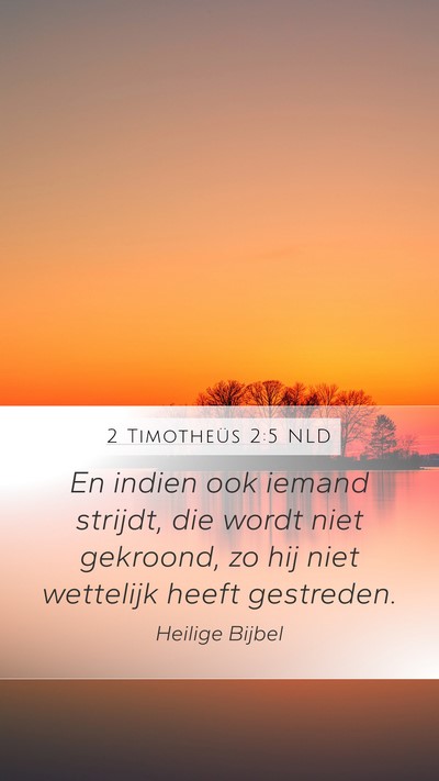 2 Timotheüs 2:5 NLD Bible Verse Image