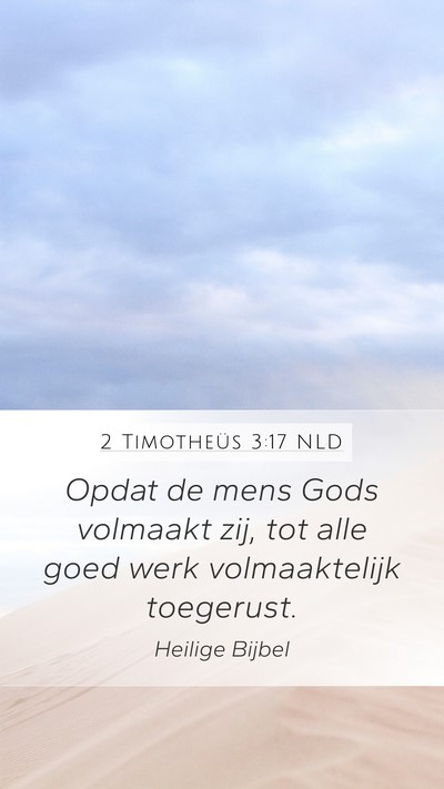 2 Timotheüs 3:17 NLD Bible Verse Image