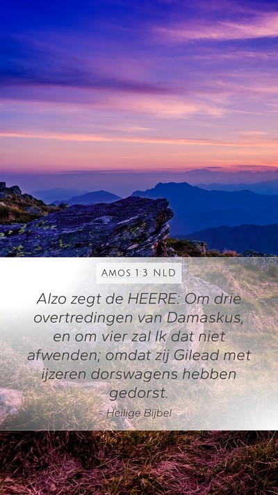 Amos 1:3 NLD Bible Verse Image