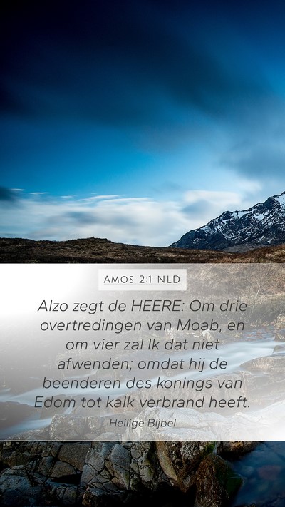 Amos 2:1 NLD Bible Verse Image