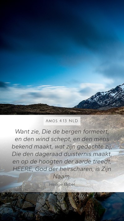 Amos 4:13 NLD Bible Verse Image