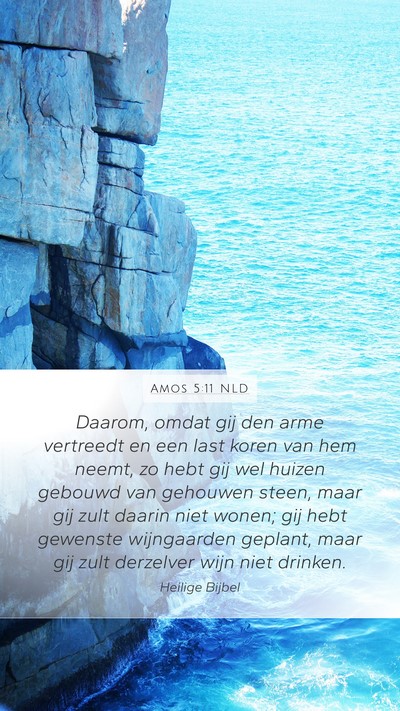 Amos 5:11 NLD Bible Verse Image