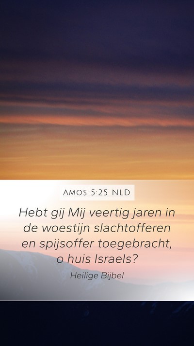 Amos 5:25 NLD Bible Verse Image