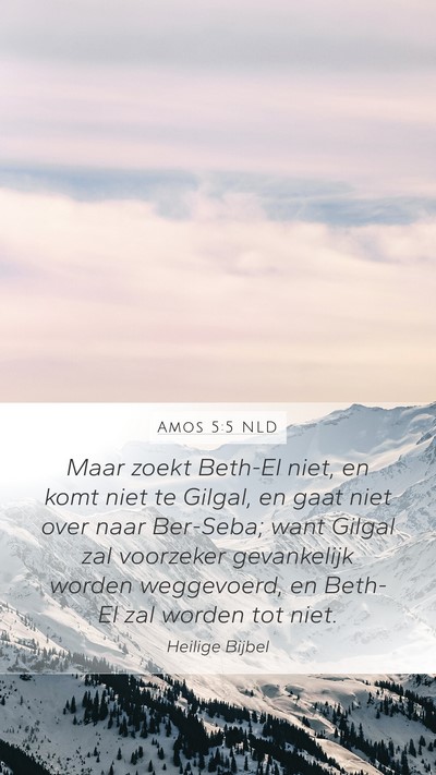 Amos 5:5 NLD Bible Verse Image