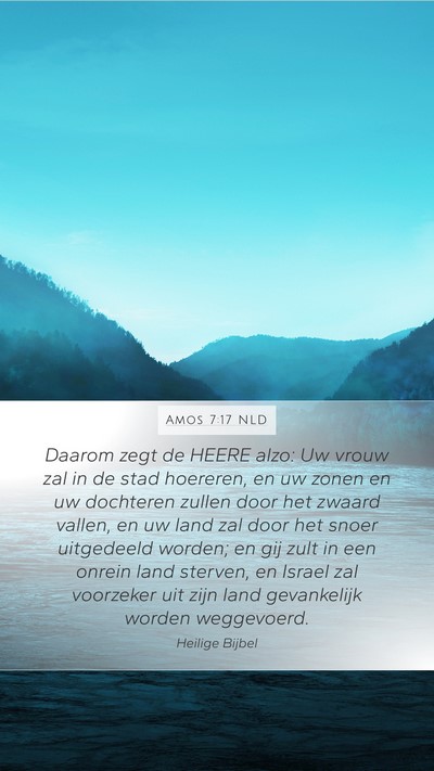 Amos 7:17 NLD Bible Verse Image